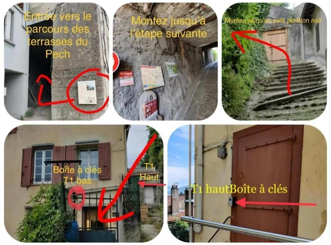 Hebergements Entiers Two Homes T1 Bas Or T1 Haut -Aux Terrasses Du Pech Foix 0*,
